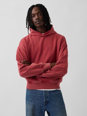 Gap Erkek Kırmızı Heavyweight Oversized Sweatshirt
