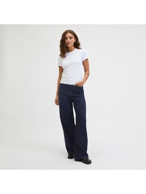 Jack & Jones Kadin Yüksek Bel Genis Paça Jean - Tokyo