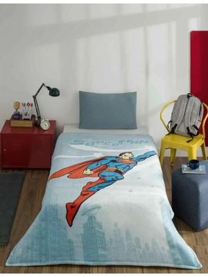 Özdilek Lisanslı -Süperman Hero- Tek Kişilik Çocuk Battaniye (150X200)