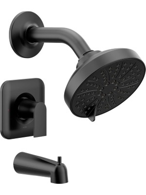 Moen T2473EPBL Genta Posi-Temp Basınç Dengeleyici Eco-Performance Modern Küvet ve Duş Perdesi, Vanas