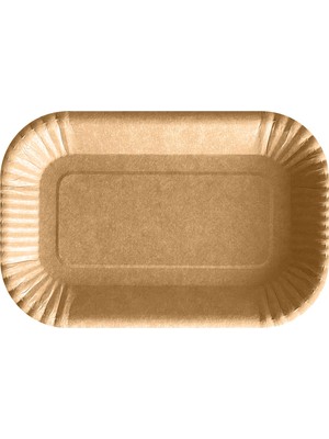 Ambalaj Pazarı Karton Tabak Kraft 16X24 cm - 25 Adet
