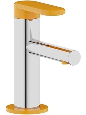 Vitra Sento A42666 Çocuk Lavabo Bataryası, Krom - Sarı