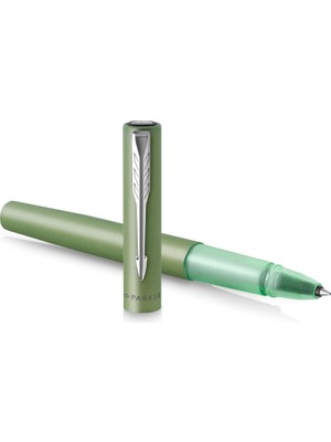 Parker Vector Xl Tükenmez Kalem | Pirinç Üzerine Metalik Yeşil Lake | Siyah Mürekkep Doldurmalı Ince