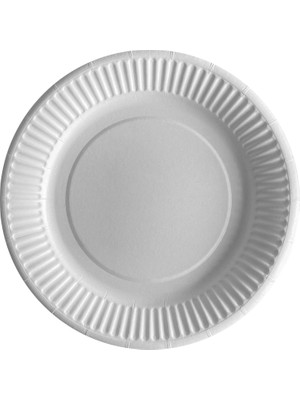 Ambalaj Pazarı Karton Tabak Beyaz 18 cm - 25 Adet