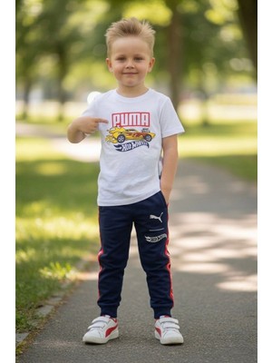 Butik Erkek Çocuk Pamuklu Alt - Üst 2'li Takım Eşofman Takımı