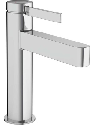 Hansgrohe Lavabo Armatürü Finoris, Su Musluğu Banyo Musluğu Yükseklik 110 Mm, Çekme Çubuğu, Banyo Ba