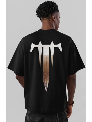 Sevbano Trivium Rock Metal Müzik Grubu Sırt Baskılı Unisex Oversize Tişört