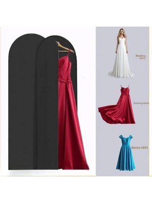 PremiumPort Şık Uzun Boy Abiye Elbise Kılıfı 60X160 Siyah