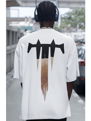 Sevbano Trivium Rock Metal Müzik Grubu Sırt Baskılı Unisex Oversize Tişört