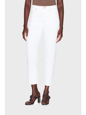 Armani Exchange Pamuklu Yüksek Bel Boyfriend Jeans Bayan Kot Pantolon XW000073 AF21335 M0054