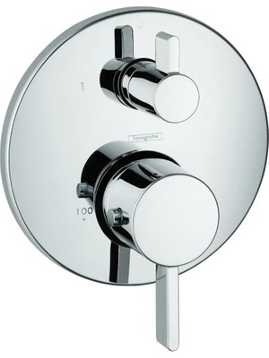 Hansgrohe 04231000 S Termostatik Trim With Volume Control And Diverter, Chrome By Hansgrohe