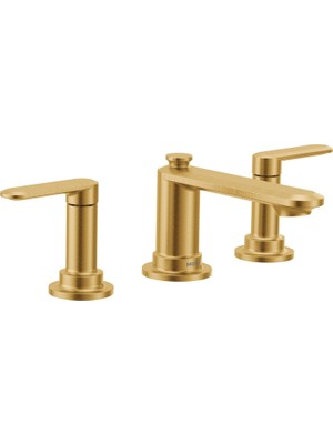 Moen Greenfield Fırçalanmış Altın Iki Saplı Yaygın Banyo Lavabo Bataryası, TV6507BG