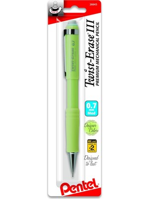 Pentel Twist-Erase Iii Mekanik Kurşun Kalem, (0.7mm) 1-Pk - Moda Renkleri (QE517FBPM)