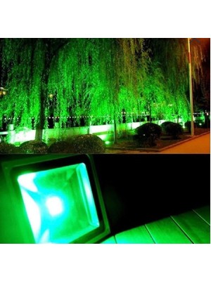 Gül Avize Gecem 30W Yeşil IP66 Projektör