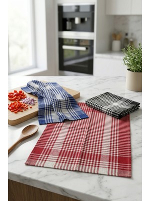 3’lü Büyük Boy Mutfak Havlusu Kurulama Bezi Mutfak Bezi 40X60 cm Yüksek Emicilik ve Dayanıklı