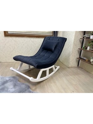 Vivense Miskin Sallanan Sandalye, Antrasit, Ahşap, Lake Ayak