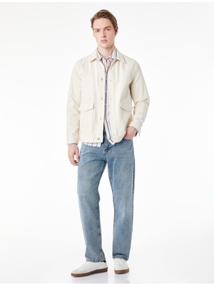 Koton Pamuklu Normal Bel Vintage Straight Jean Pantolon