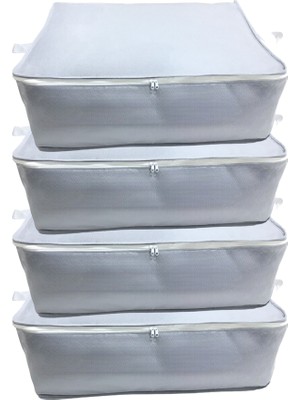 PremiumPort 4'lü Gri Bazaaltı ve Çekyat Tipi Hurçlar 62X44X22 cm Xlarge