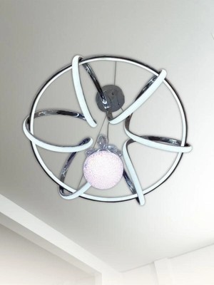 Kumsar Aydınlatma Modern Ledli Kuzey Modern Sarkıt Tek Toplu Avize