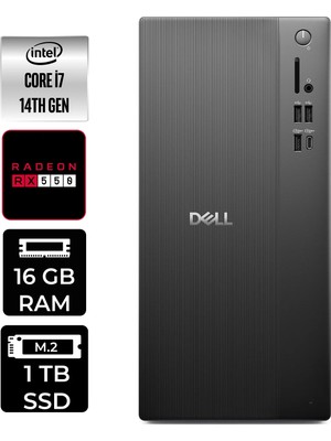 Dell Tower ECT1250 i7 14700 Masaüstü Bilgisayar 16GB RAM 1TB SSD Win11 Home + Per4 USB RPLSR007UP382