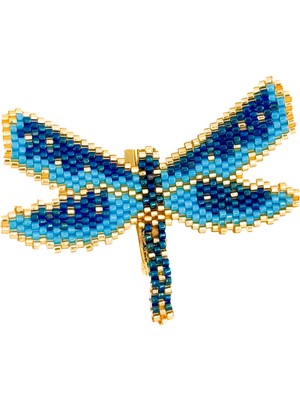 Helenist Design Yusufçuk Miyuki Yaka Iğnesi