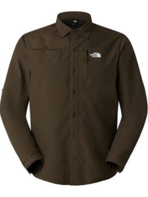 The North Face M Sequoia Long Sleeve Shirt Erkek Günlük Gömlek NF0A8FU521L1YEŞIL