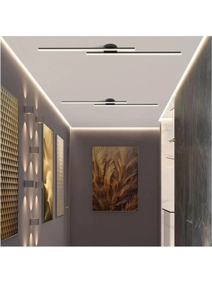 Kumsar Aydınlatma Luminda Plafonyer Modern LED Avize Siyah EC-8324