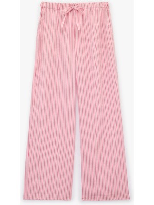 Koton Pamuklu Rahat Kesim Çizgili Pijama Altı