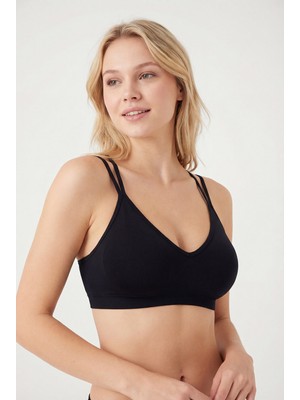 NBB Siyah Dikişsiz Kaplı Bralet