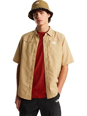 The North Face M Sequoia Short Sleeve Shirt Erkek Outdoor Kısa Kollu Gömlek NF0A8FU6LK51BEJ
