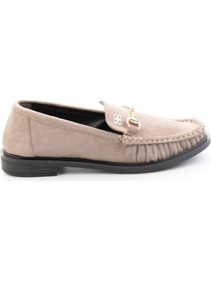 Bambi Vizon  Kadın Loafer Ayakkabı K01503520972