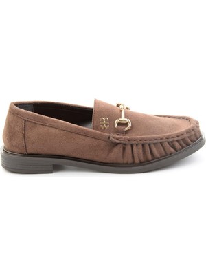 Bambi Kahve  Kadın Loafer Ayakkabı K01503520972
