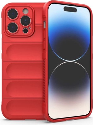 Akinco Iphone 14 Pro Max Kılıf Optimum Silikon - Kırmızı