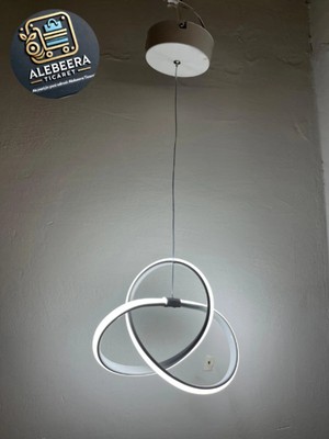 Kumsar Aydınlatma Kaos Model LED Avize  ( Beyaz Kasa )
