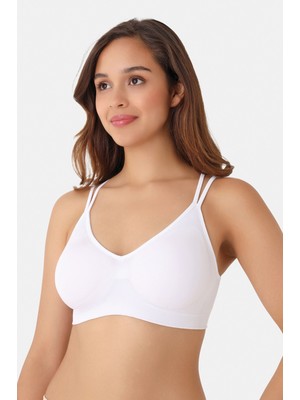 Nbb Beyaz Dikişsiz Kaplı Bralet