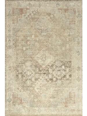 Pera Halı Modern Vizon ve Krem Eskitme Desenli Halı - FMBH02