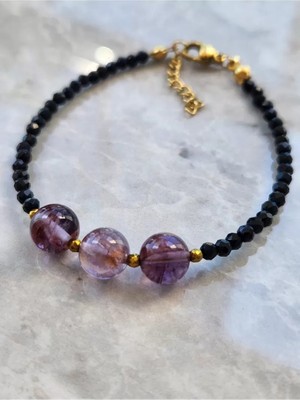 Home Doğaltaş Spinel ve Ametrin Taşı Bileklik