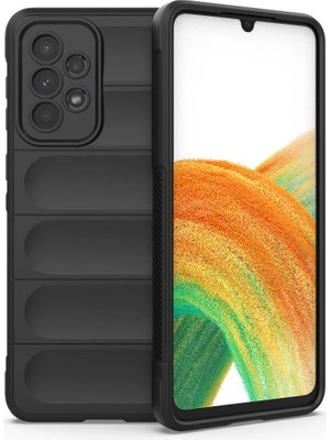 Akinco Samsung Galaxy A33 5g Kılıf Optimum Silikon - Siyah