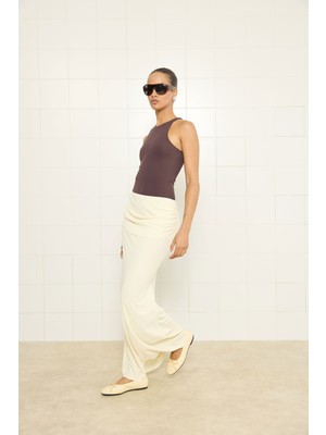 Lutvelizade Babet 2609 - Minimal Kurdele Detaylı Açık Sarı Kadın Babet