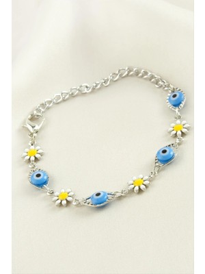 İlk El Grup Ieg™ Papatya Nazar Boncuk Mineli Bileklik