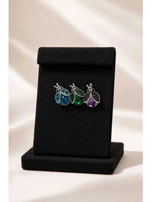 Mdm Style Uğur Böceği Figürlü Taşlı Broş