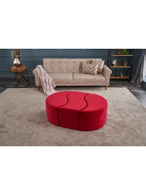 Vivense Alya Puf, Kırmızı