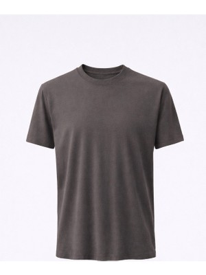 Kahve Renk Modal T-Shirt