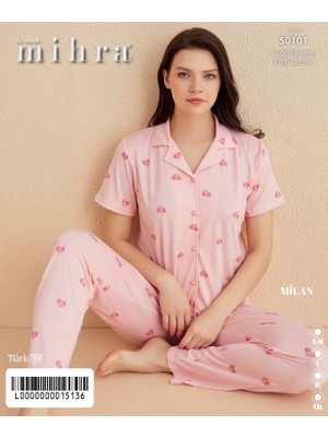 Mihra Homewear Düğmeli Pijama Takımı