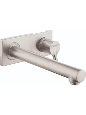 Hansgrohe Talis S Modern Premium Easy Clean 1-Handle 2 4-Inch Tall Bathroom Sink Faucet In Brushed N