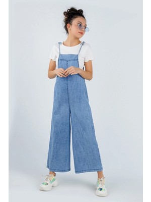 Dmb Boys & Girls Çaren Kids - Bağlanabilir Ip Askılı Denim Ince Tek Salopet / Tulum (Body Dahil Değildir)