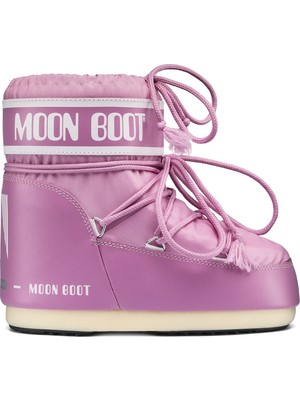 Moon Boot Icon Low 2 Kadın Kar Botu Pembe Dış Materyal ile Klasik Tasarım 14093400-003