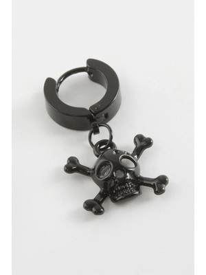 DS LLC Kuru Kafa Çelik Erkek Küpe 1 Adet DLLSRSBJ34