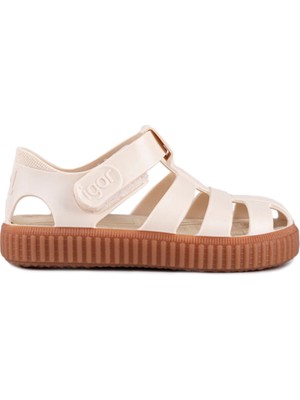 Igor Nıco Caramelo Ivory Kız Çocuk Sandalet PVC Malzeme ile Esnek ve Rahat Tasarım  S10291-079