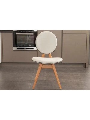 Vivense Touch Iskandinav Sandalye, Meşe Krem